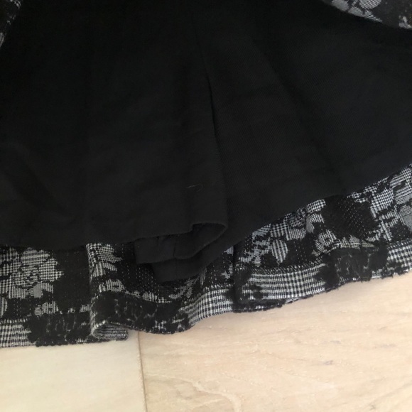 Pleated lace check ribbon skirt - Picture 4 of 7